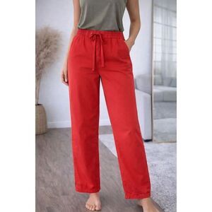 Old Navy Red Drawstring Pants Size 14 Relaxed Fit
